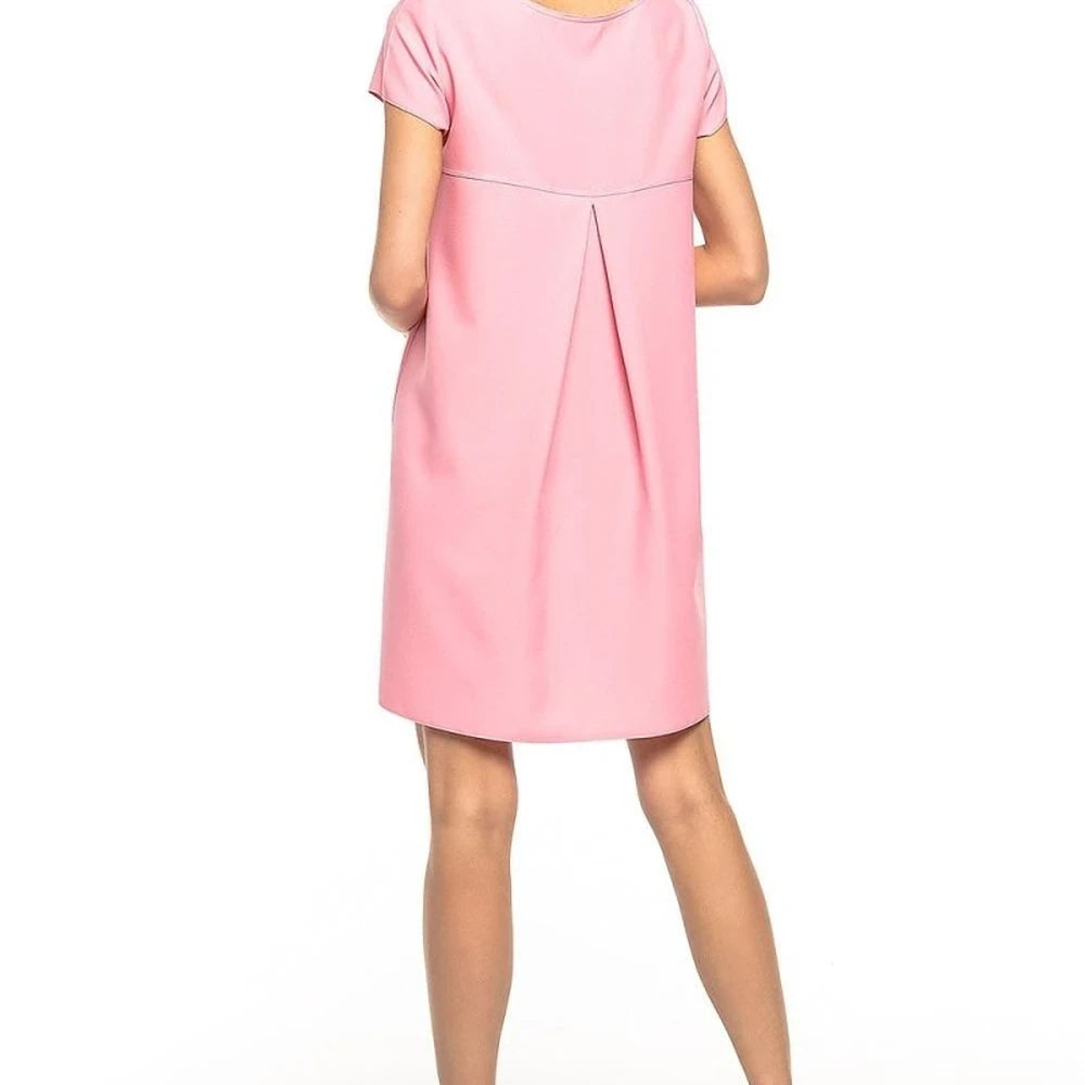 Ruffle Back Day Dress with Floral Print