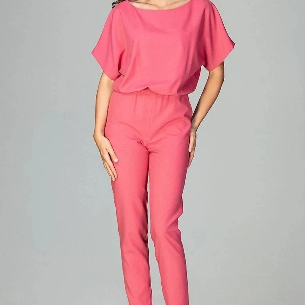 Classic Kimono Sleeve Jumpsuit with Pockets