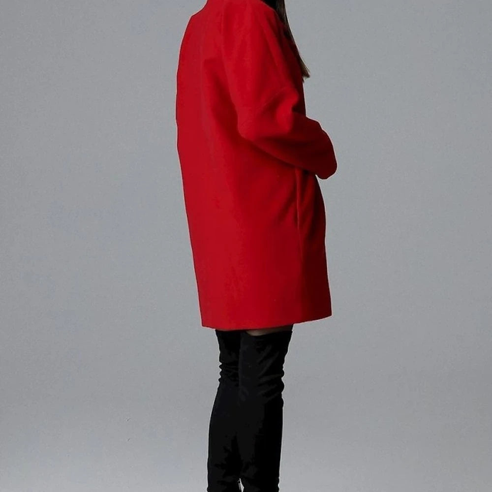 Loose Kimono Sleeve Double-Breasted Coat