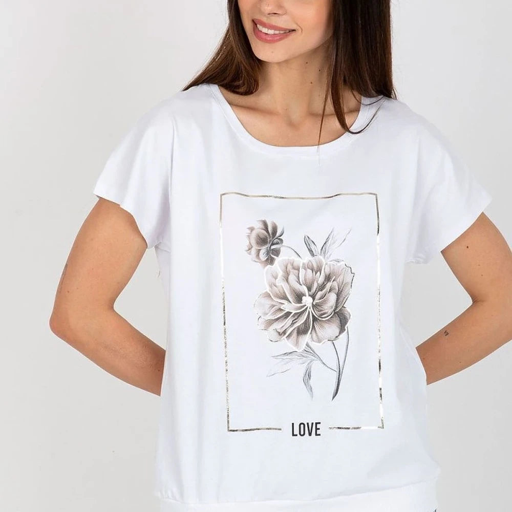 Cotton Short Sleeve Blouse - Rue Paris