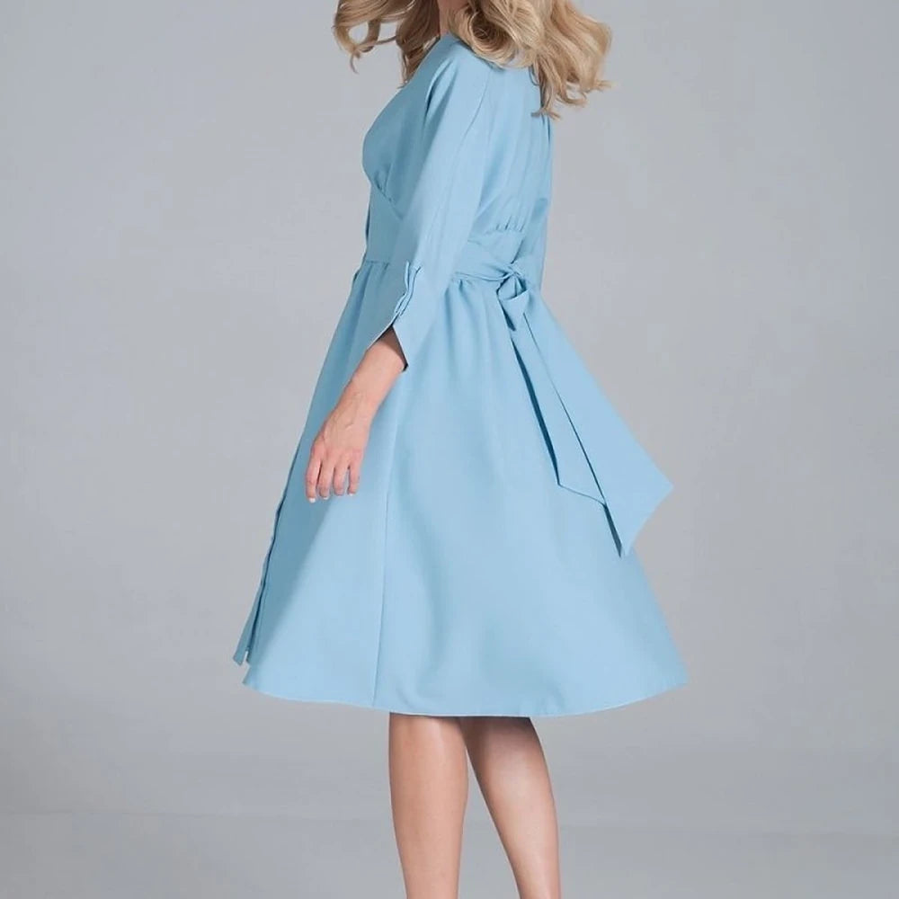 Midi Dress with Kimono Top