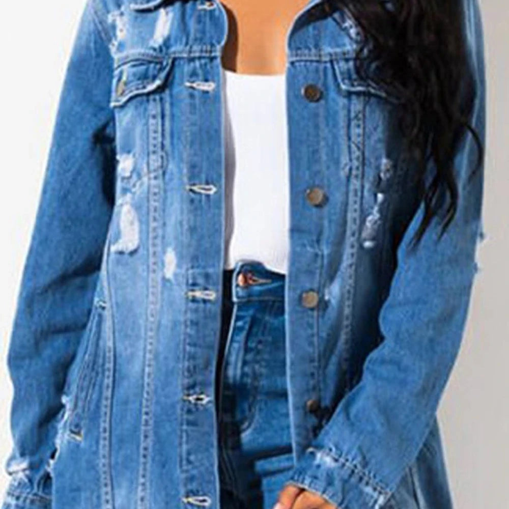 Women's Long Sleeve Denim Jacket