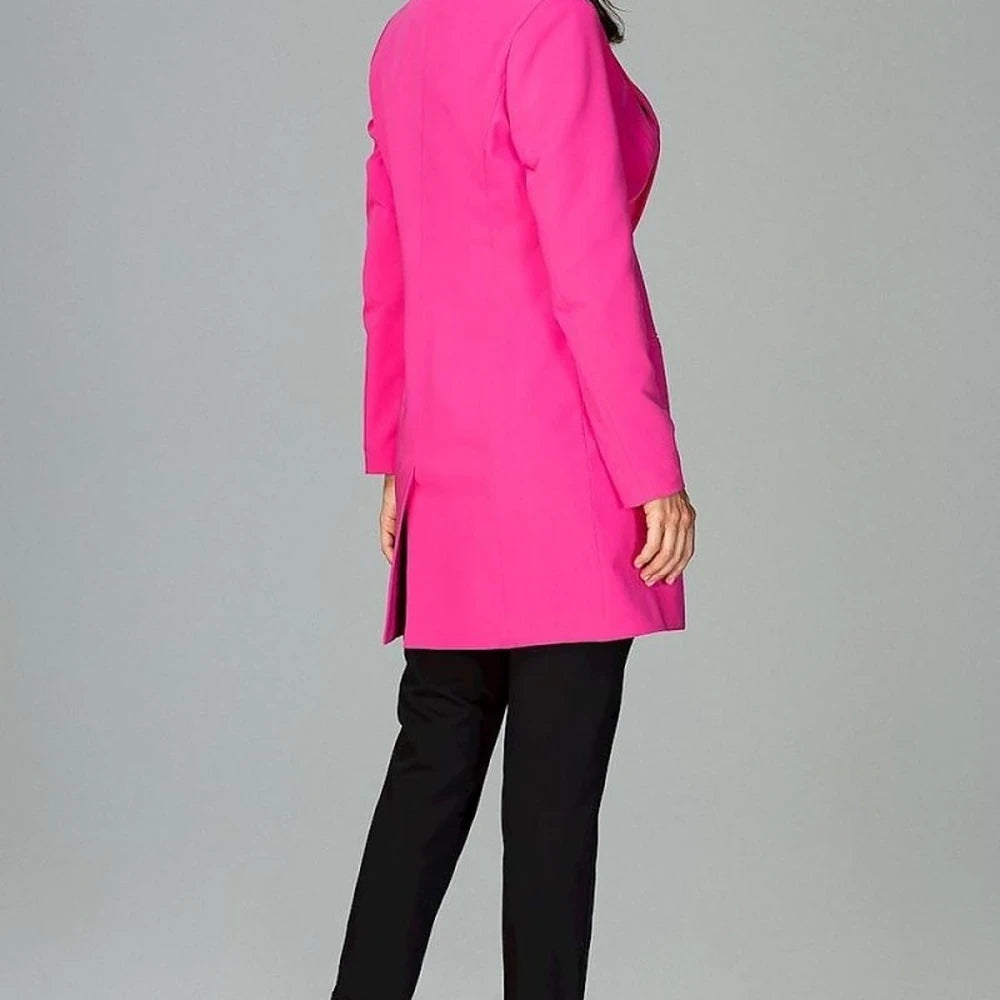 Jacket with Button Fastening and Side Pockets
