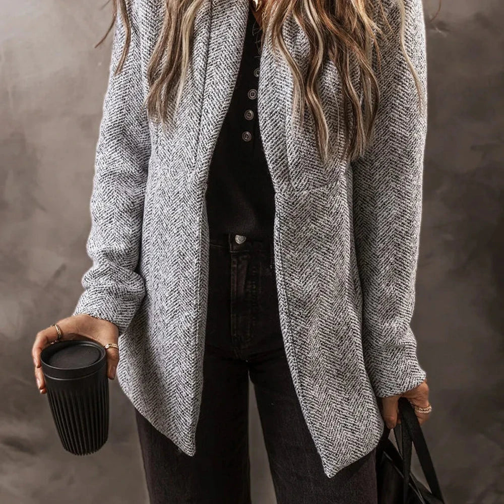 Open Front Long Sleeve Jacket