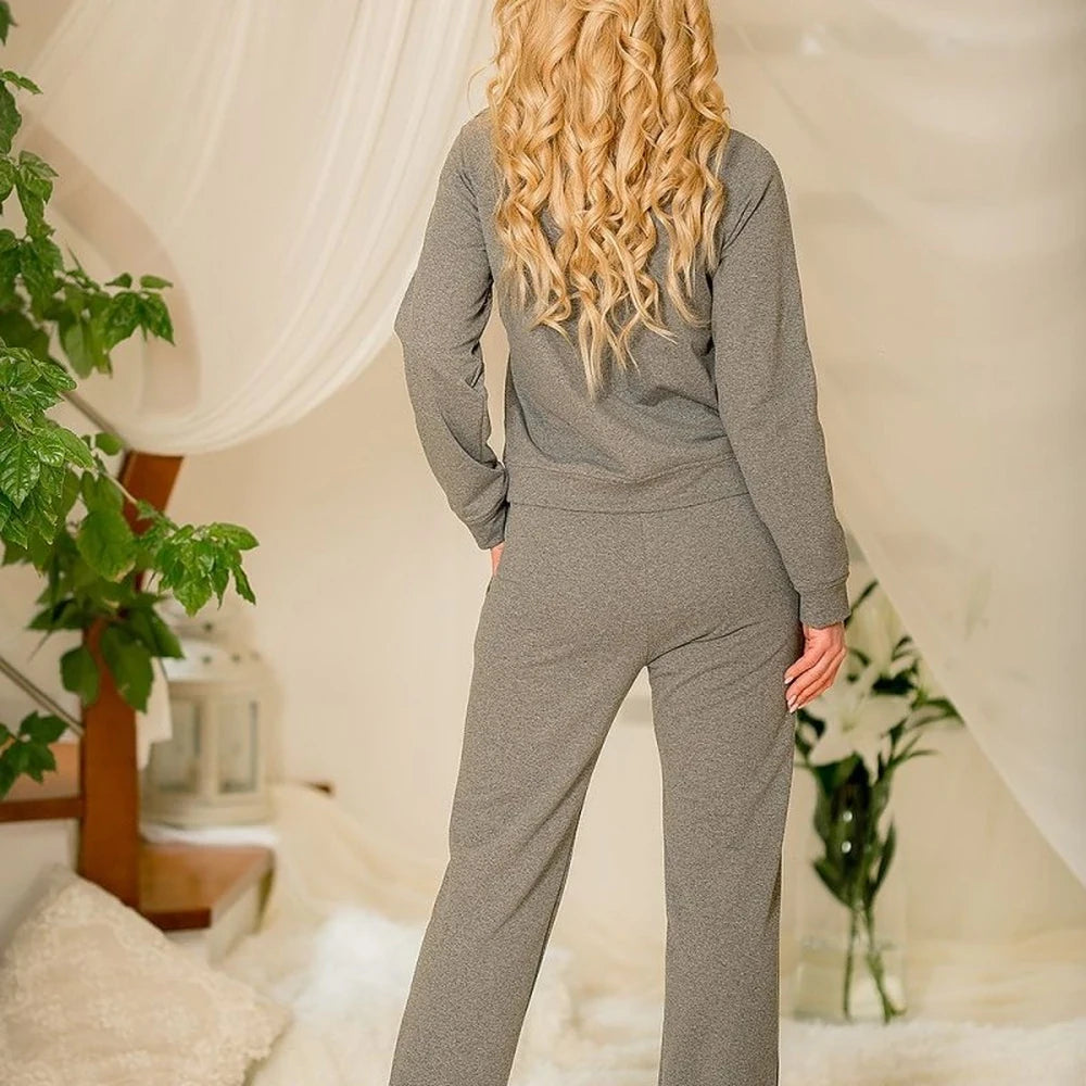 Kalimo Cotton Sweatshirt with Piping