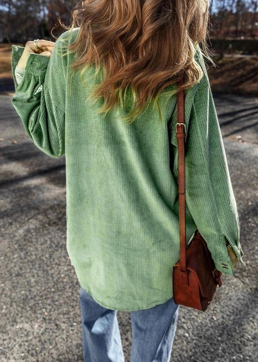 Polyester blend long sleeve jacket