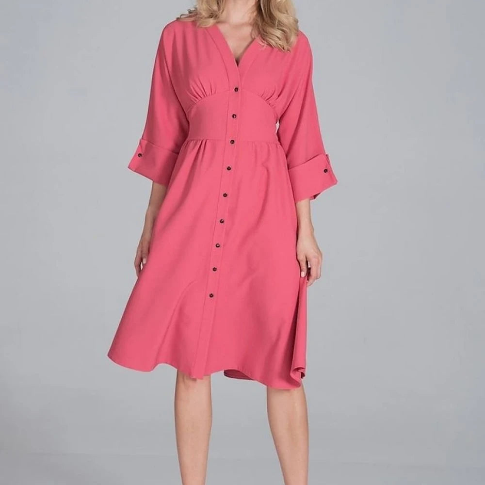 Midi Dress with Kimono Top
