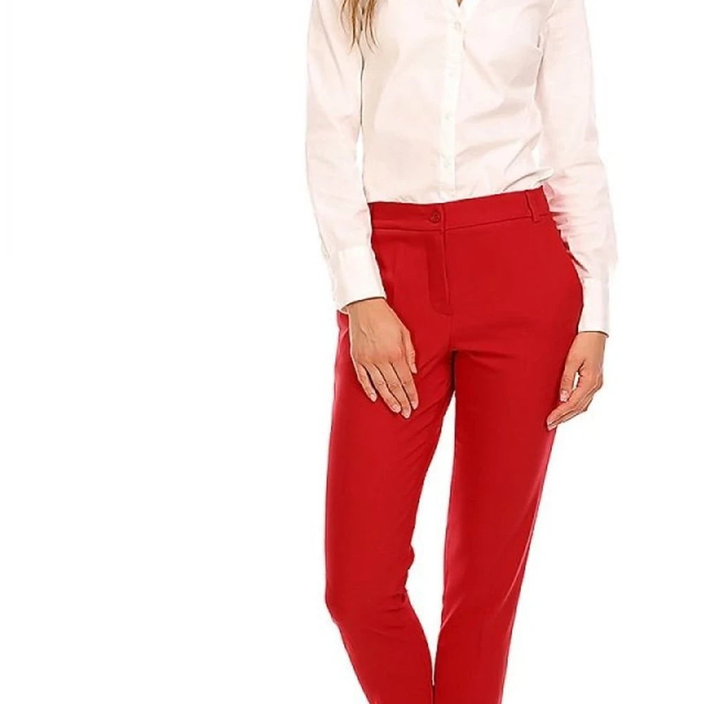 Women's 7/8 Trousers with High Waist
