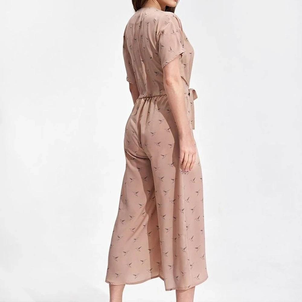 Women's Jumpsuit with Kimono Sleeves