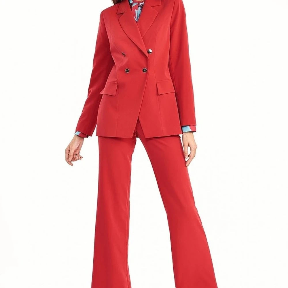 Double-Breasted Autumn Blazer Jacket