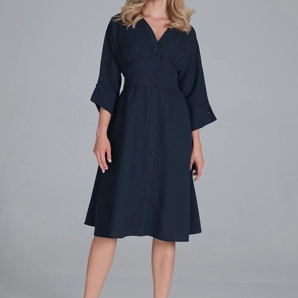 Midi Dress with Kimono Top