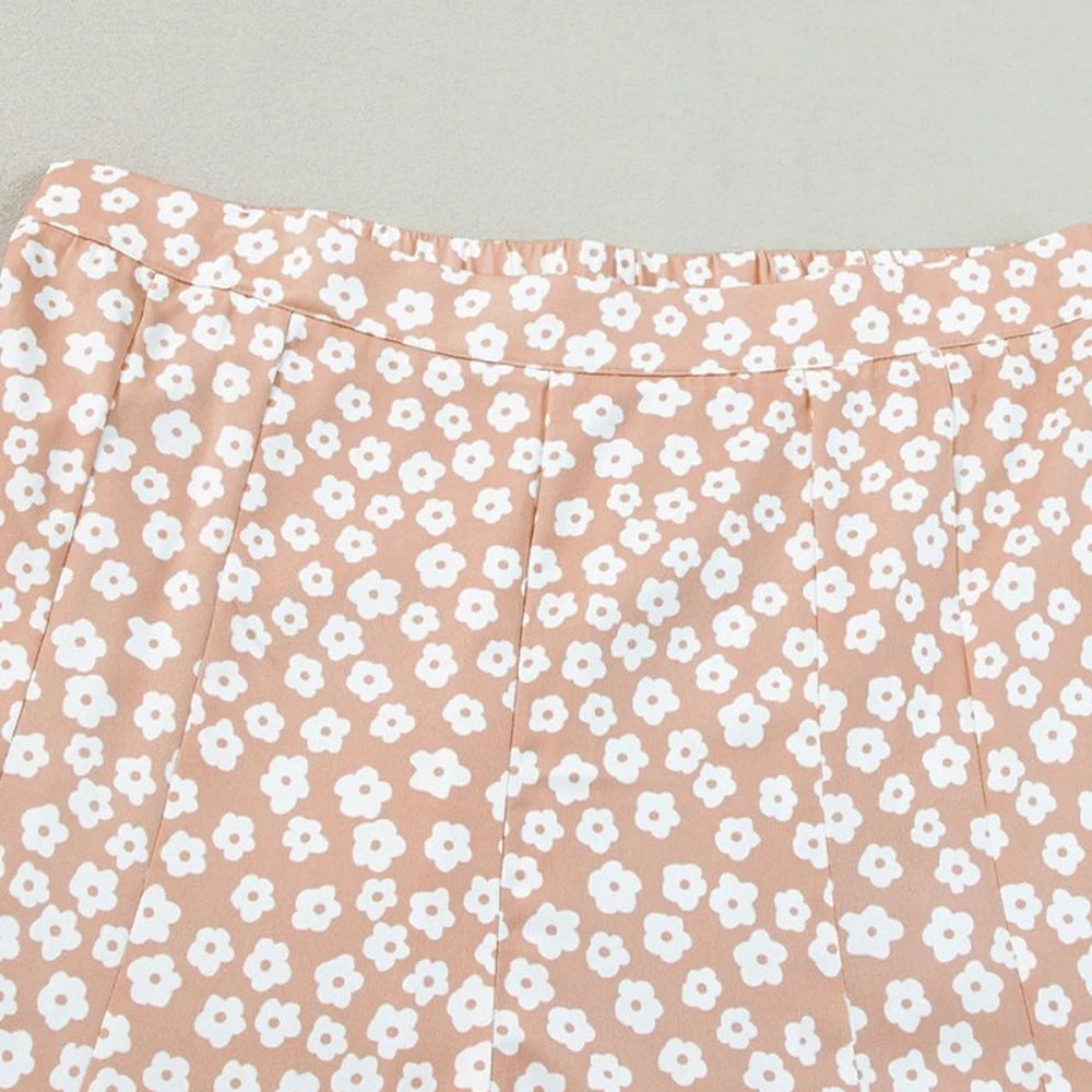 Floral Wide Leg Pants - 100% Polyester