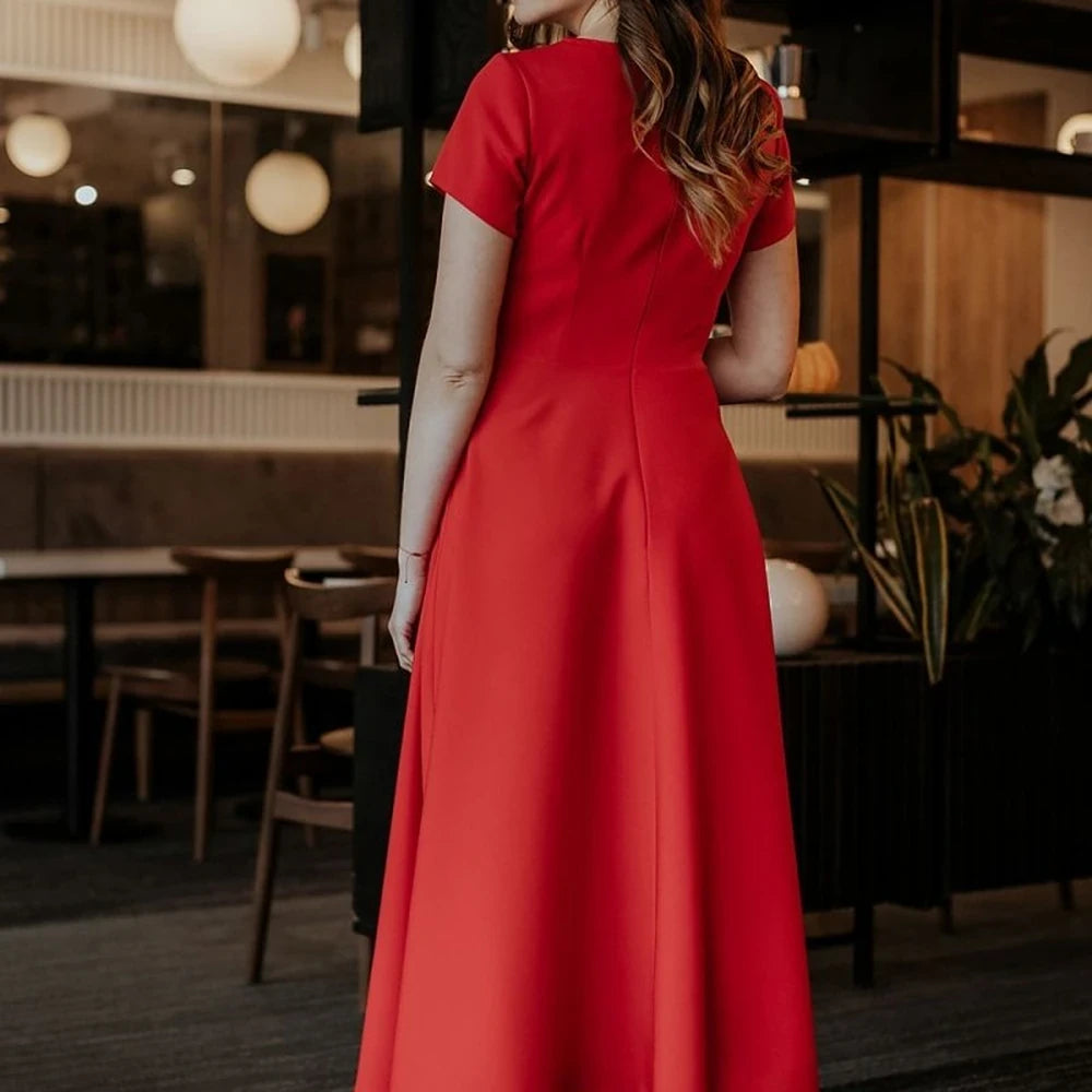 Long Sleeve Day Dress with Zipper