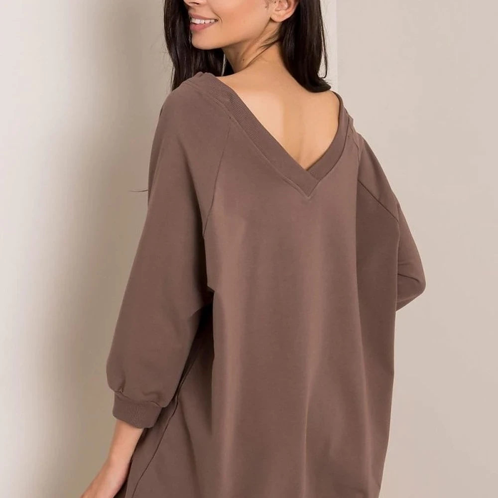 Loose Fit Sweatshirt - Cotton Spandex Blend