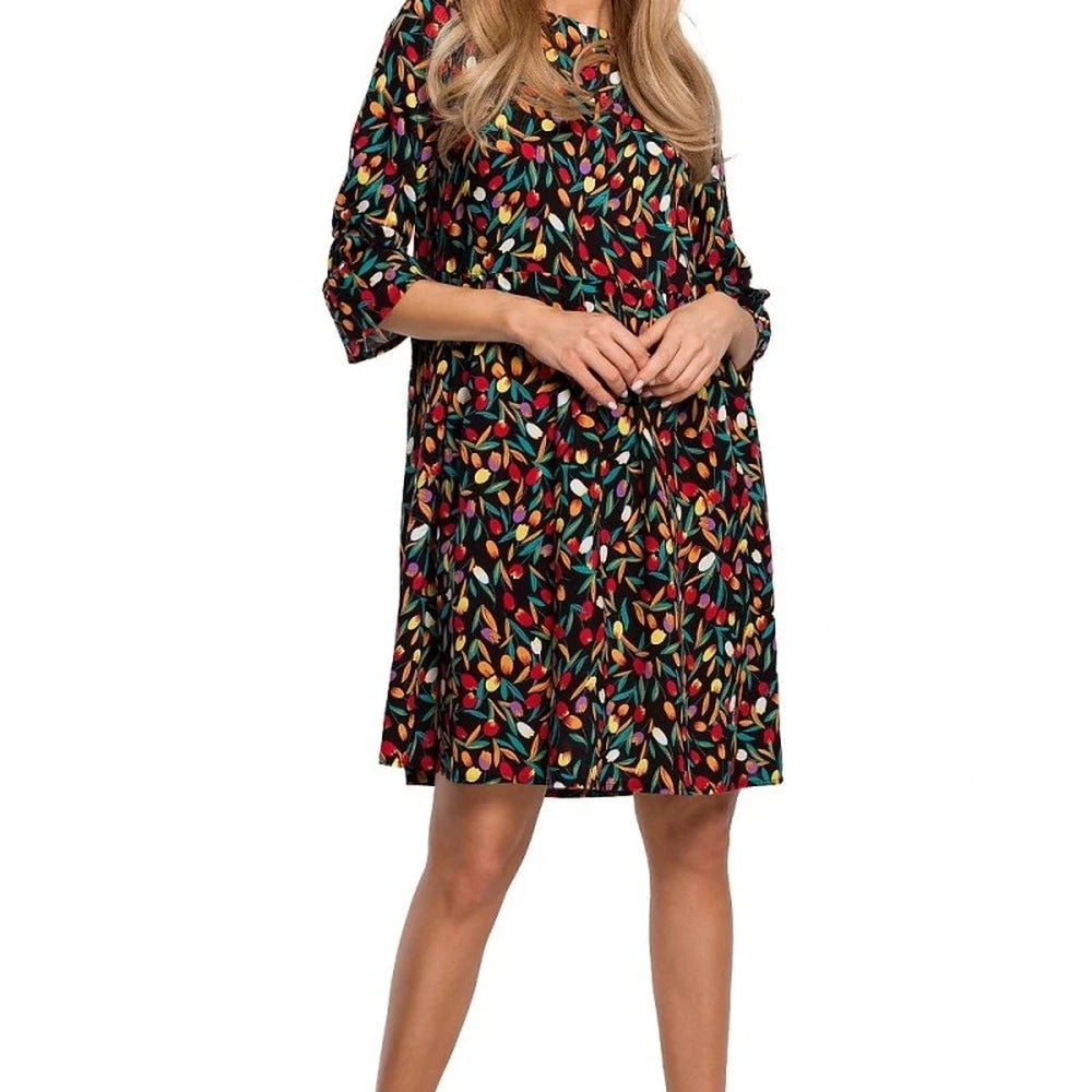 Asymmetrical Viscose Day Dress