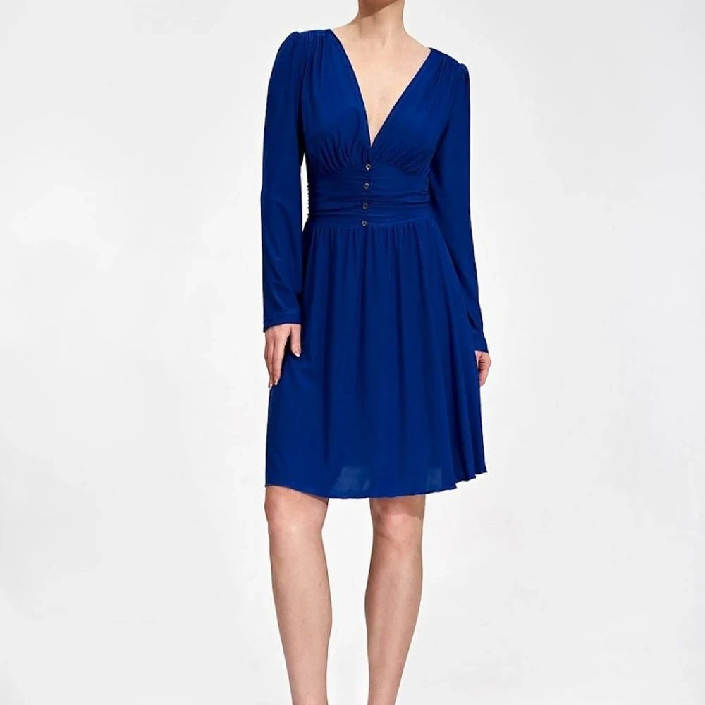 Flared Stretch Daydress with Sweetheart Neckline