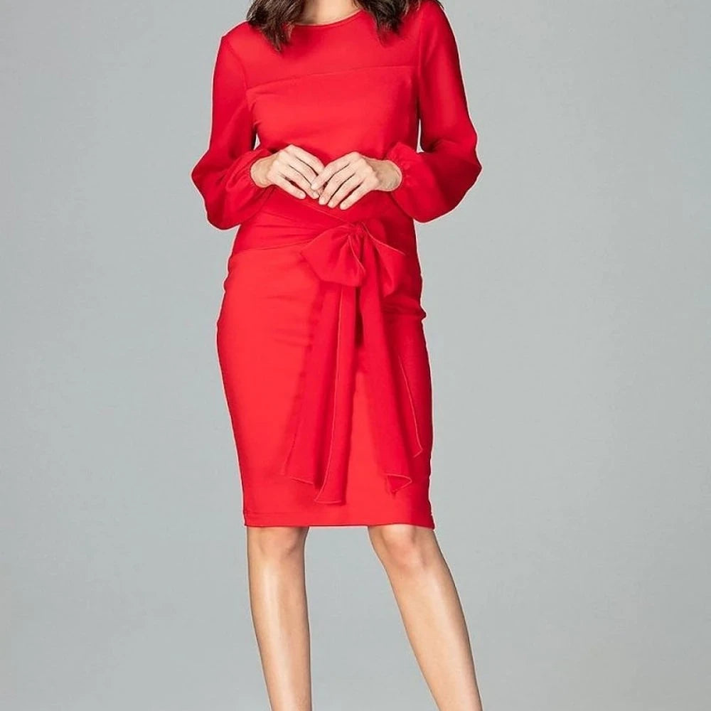 Elegant Red Cocktail Dress