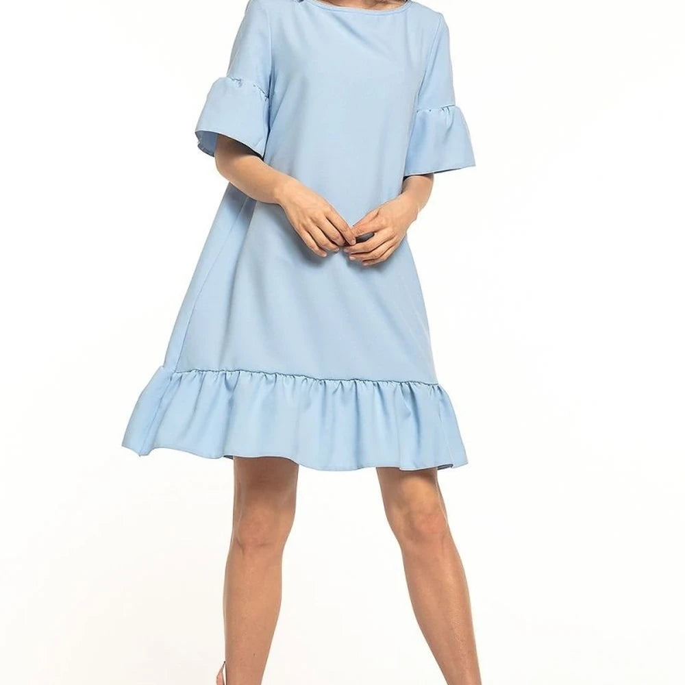 Mini Dress with Bow and Frill