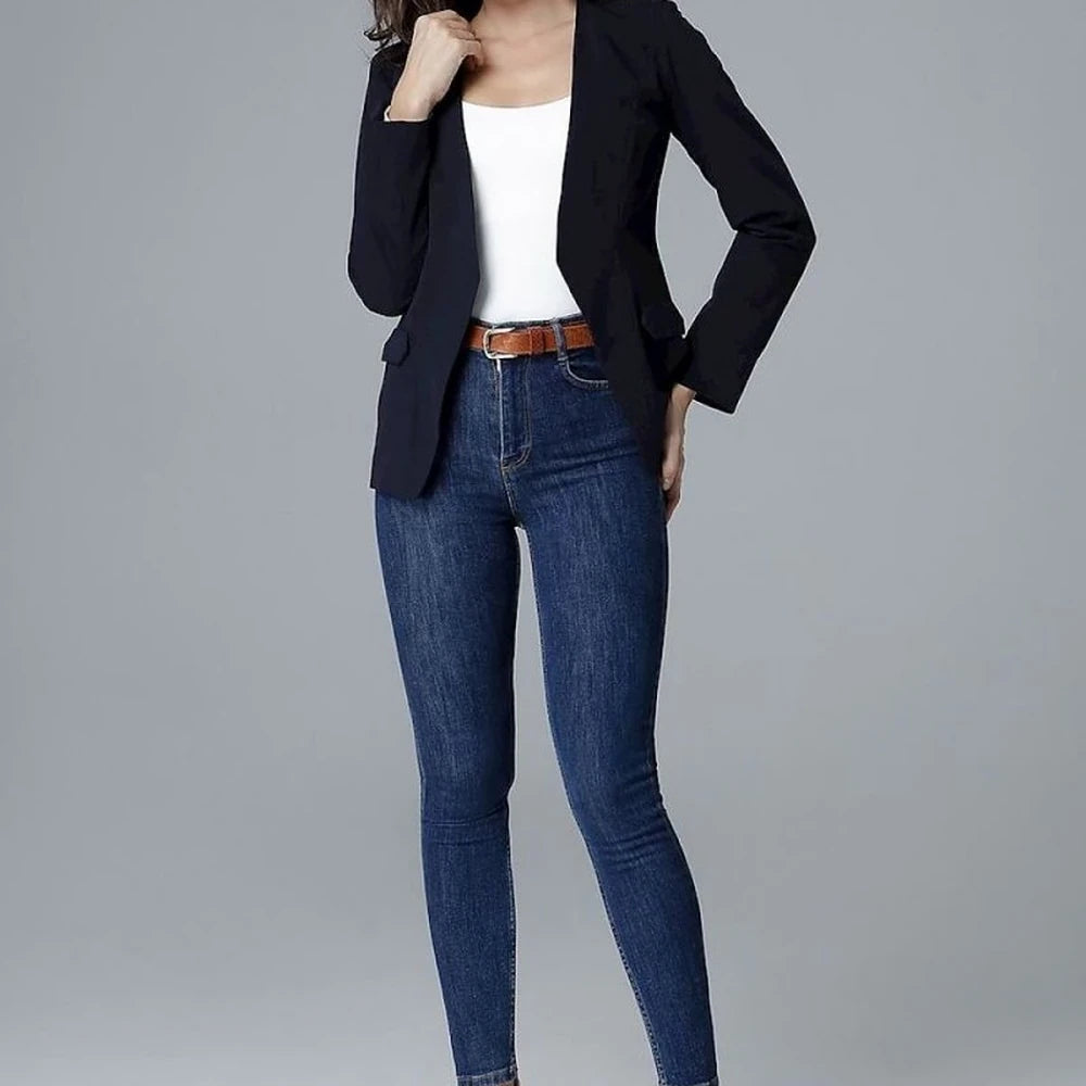 Slim Fit Lined Blazer Jacket