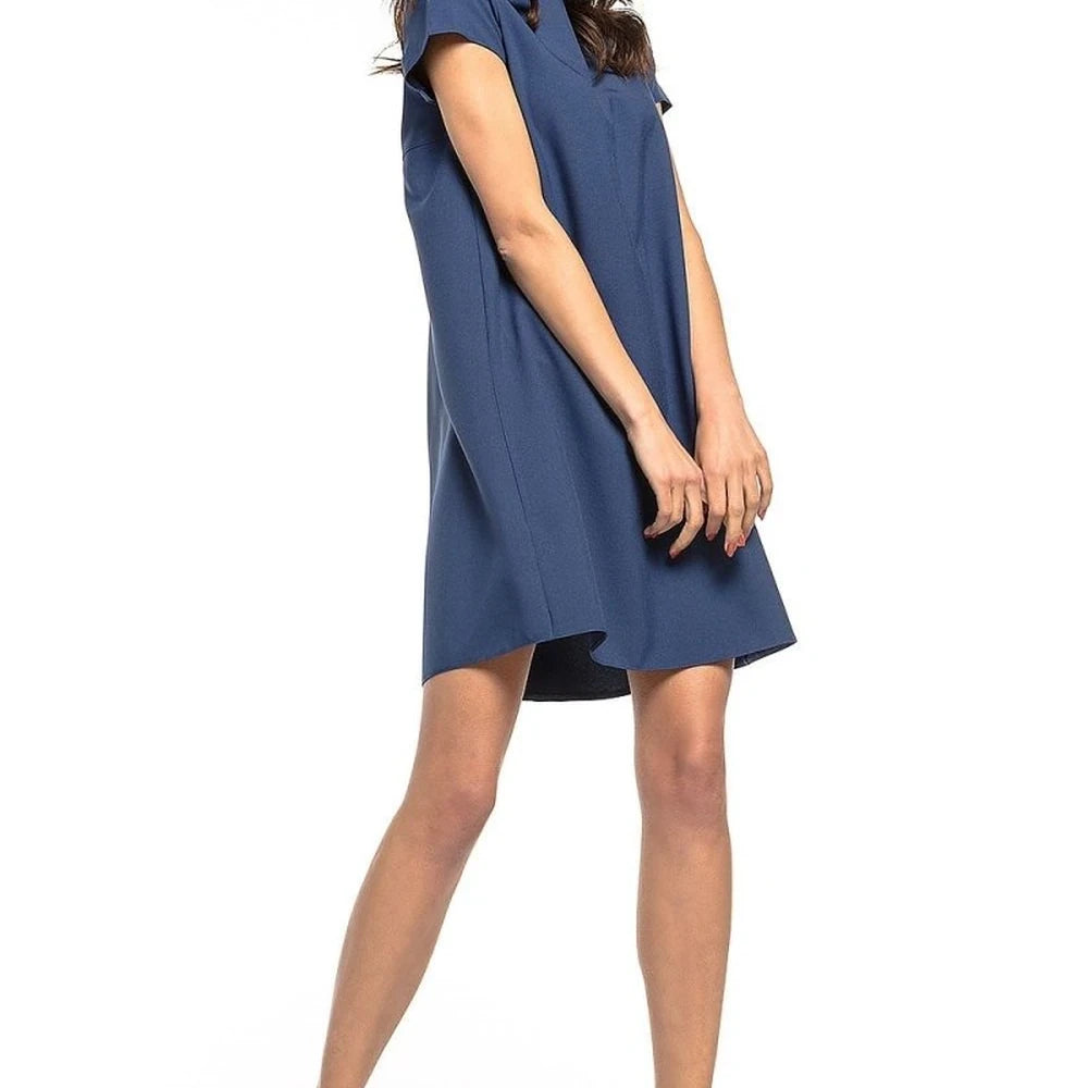 Ruffle Back Day Dress with Floral Print