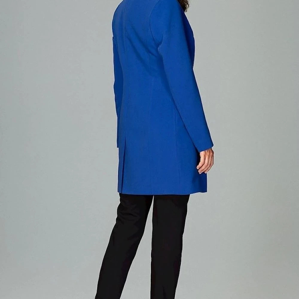 Jacket with Button Fastening and Side Pockets