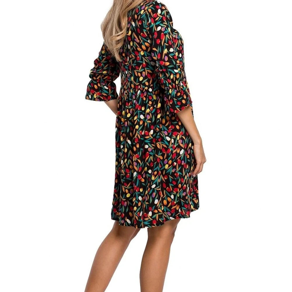 Asymmetrical Viscose Day Dress