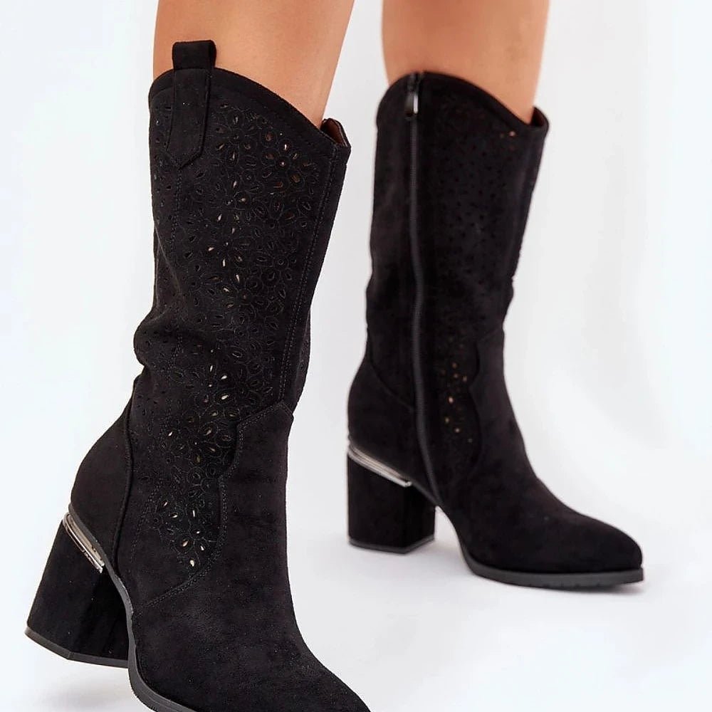 Open-work Boots Step in style
