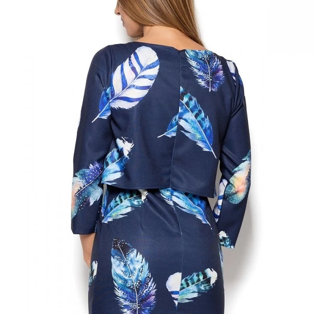 Patterned Knit Day Dress