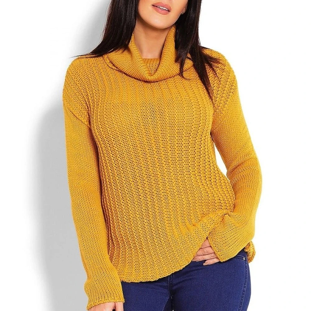 Acrylic Turtleneck Sweater