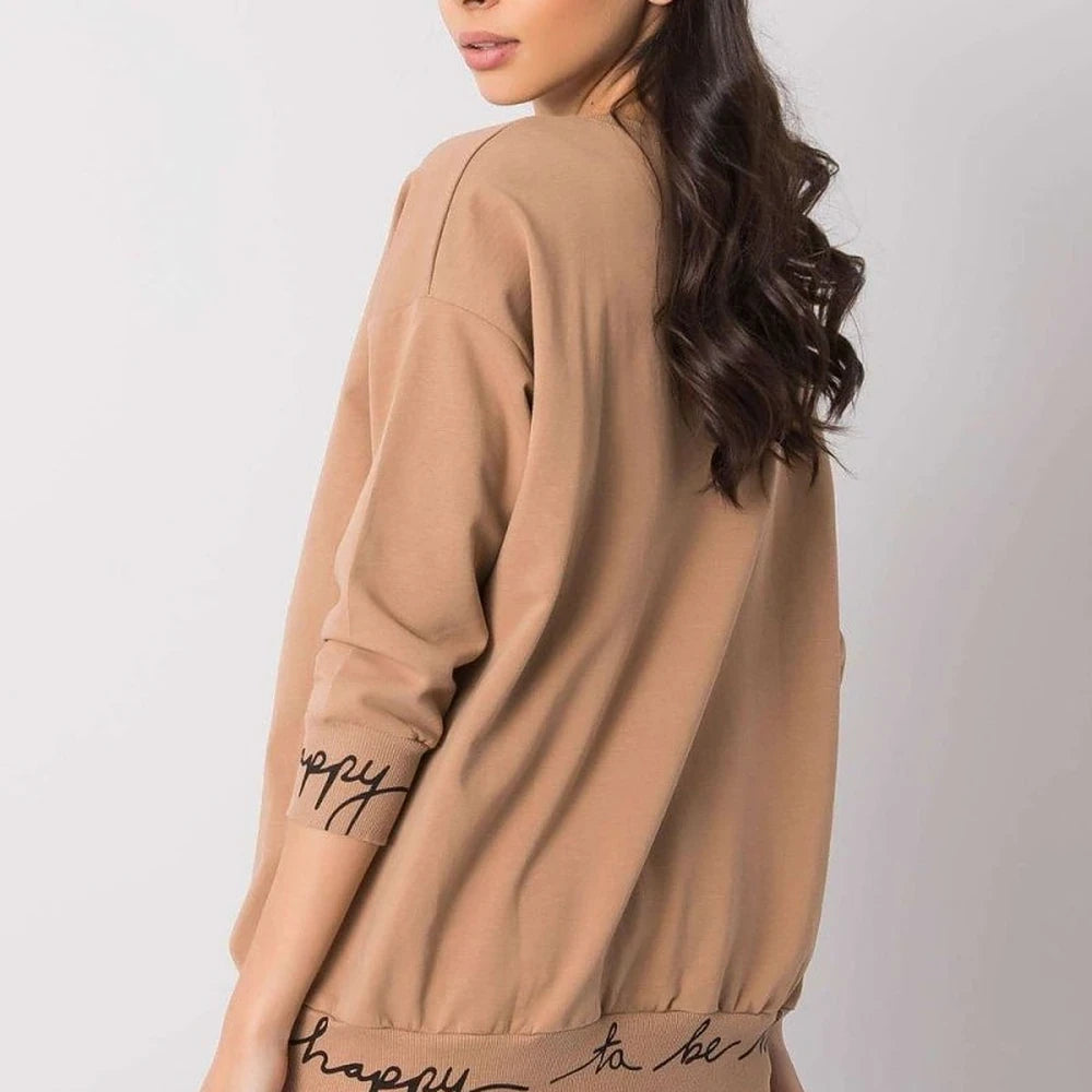 Cotton Spandex Sweatshirt - 3/4 Sleeve