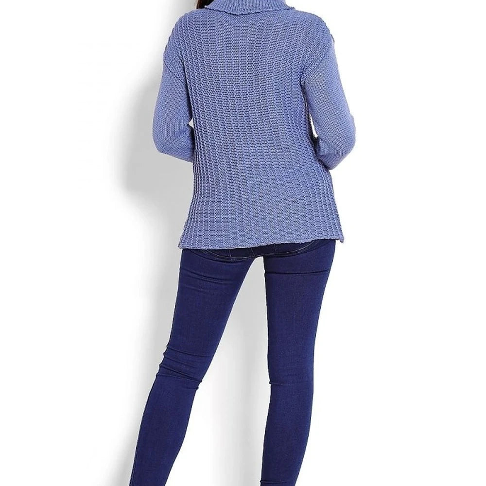 Acrylic Turtleneck Sweater
