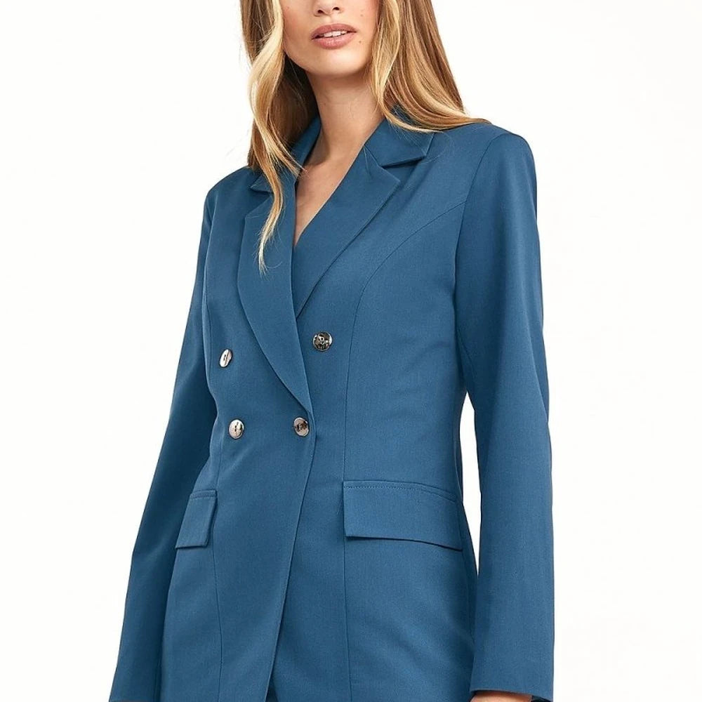 Double-Breasted Autumn Blazer Jacket