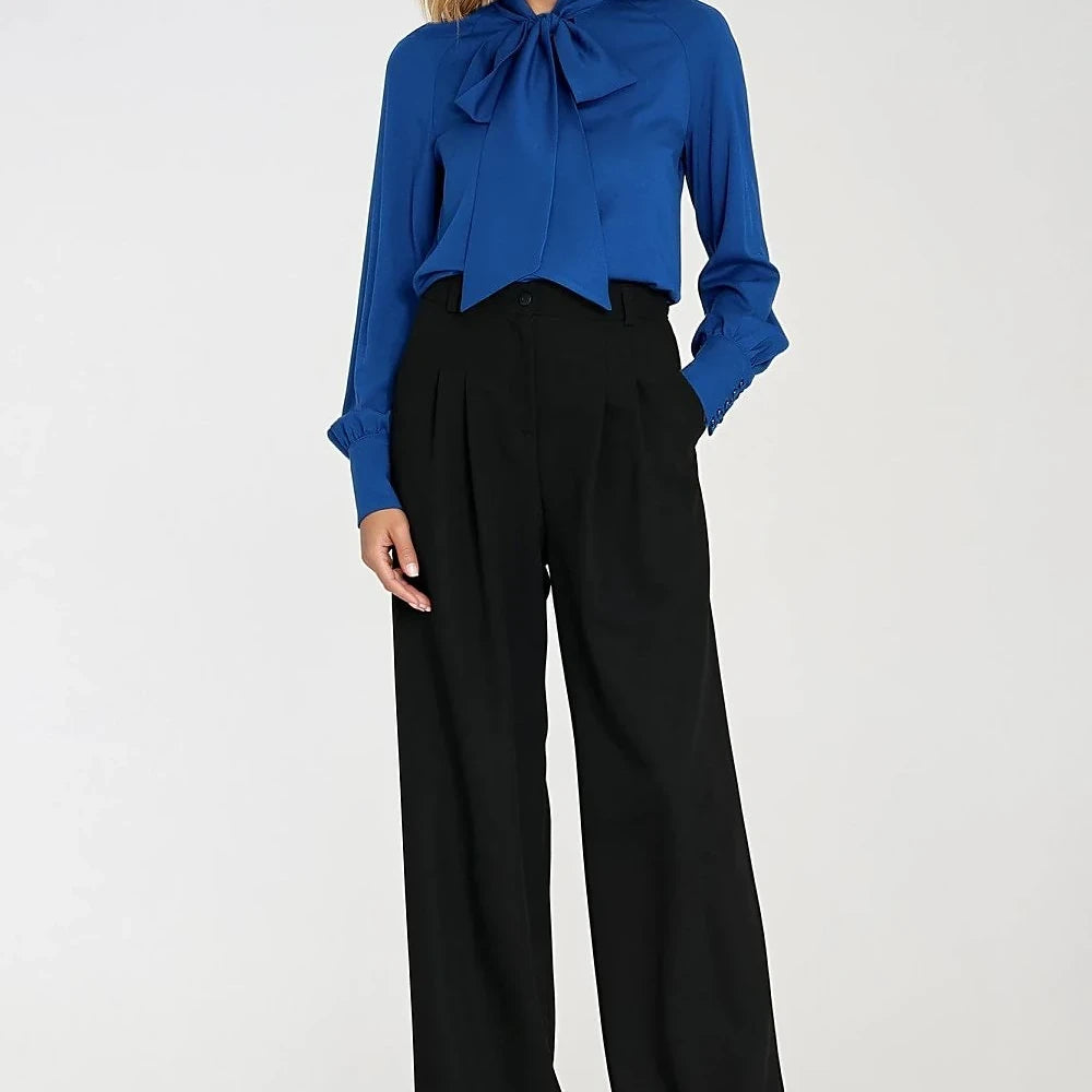 Women's High Waist Wide Leg Trousers
