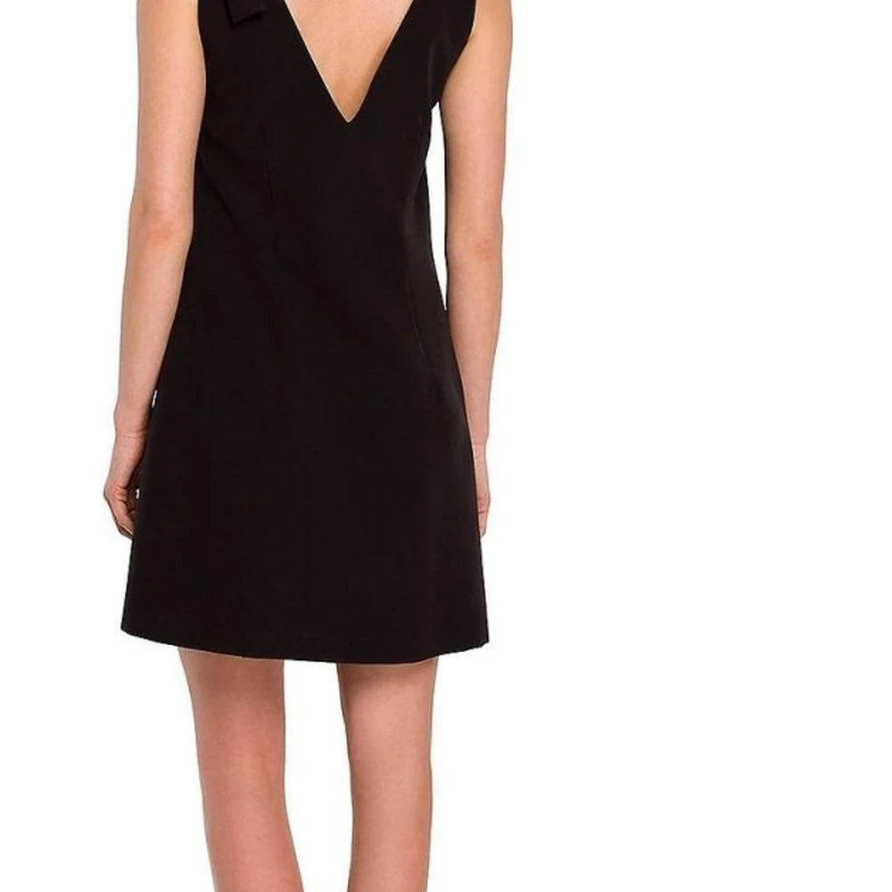 Trapeze Dress with Shoulder Bow