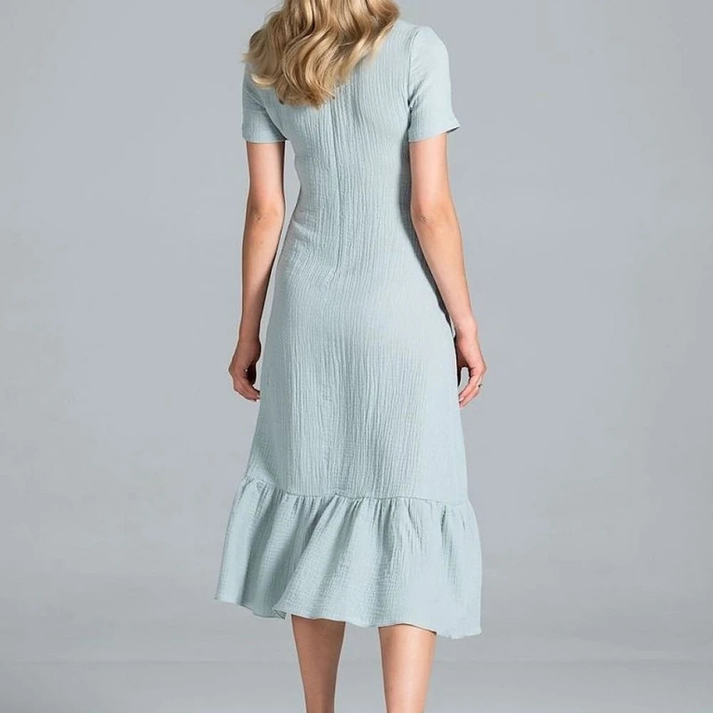 Midi Dress with Sweetheart Neckline