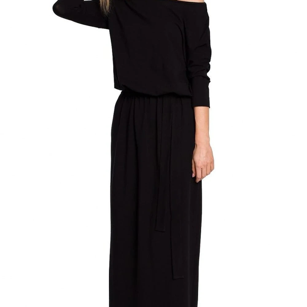 Cotton Maxi Dress with Belt