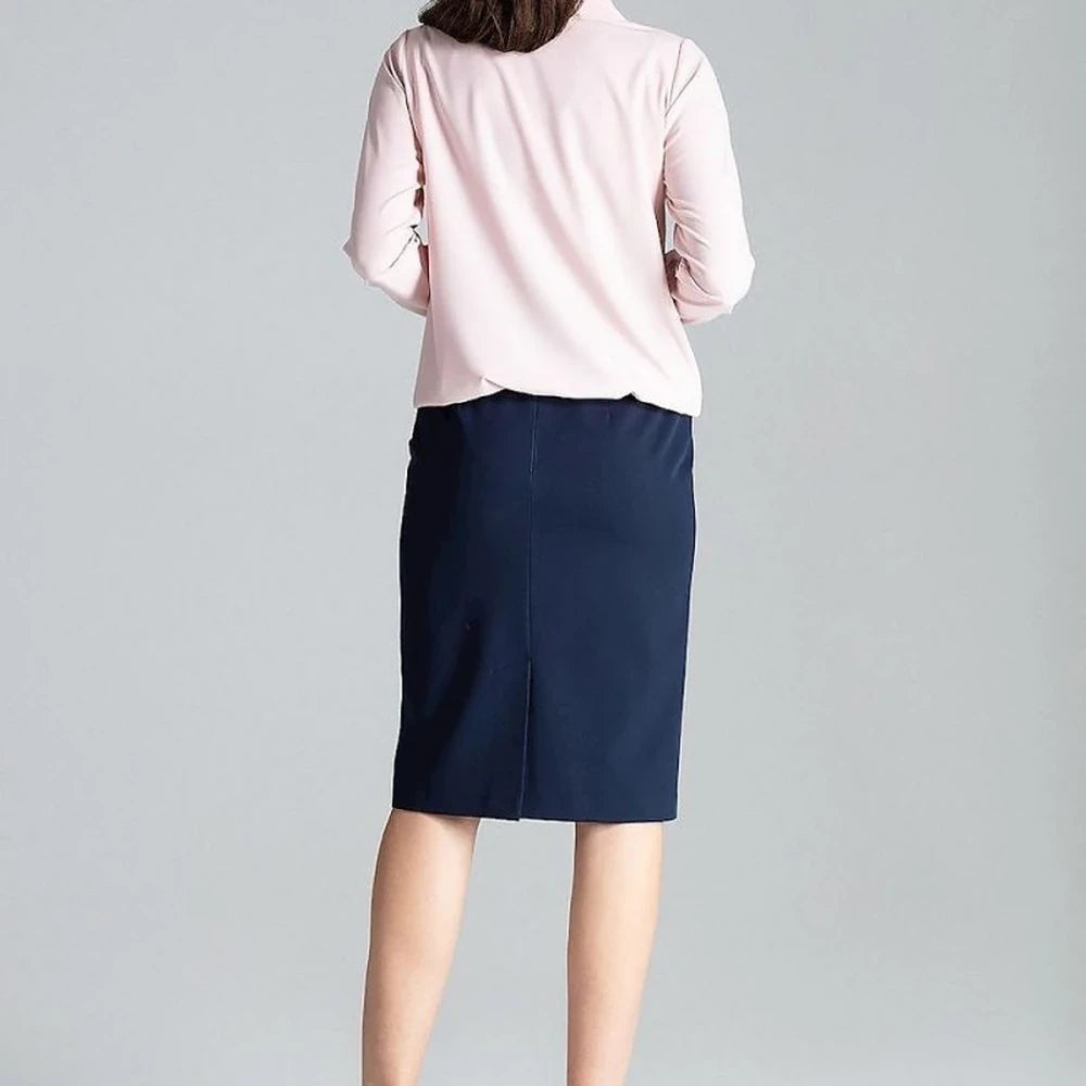 Women's Day Dress with Striped Contour