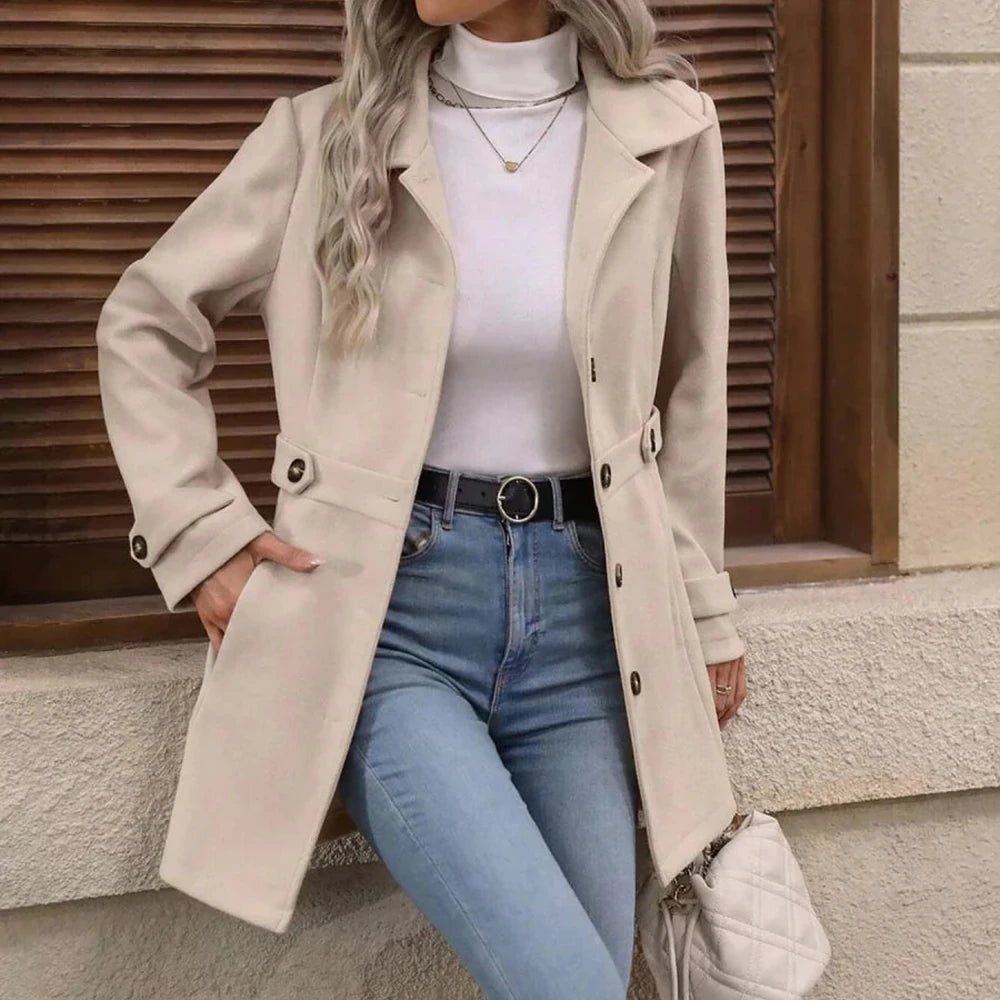 Button Up Long Sleeve Outerwear Jacket