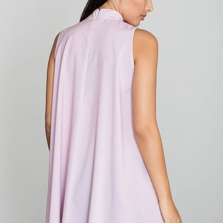 Flared Off-Shoulder Tie Front Blouse