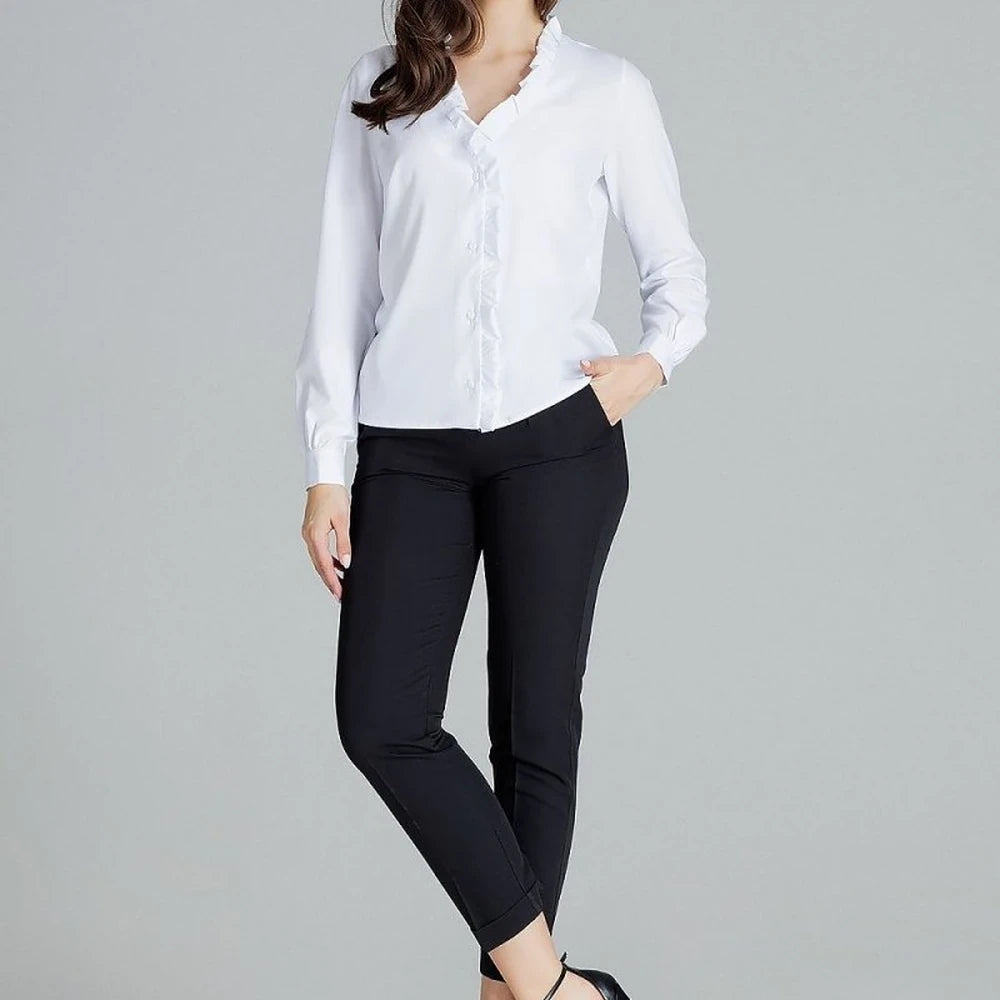 Classic Shirt with Heart Neckline