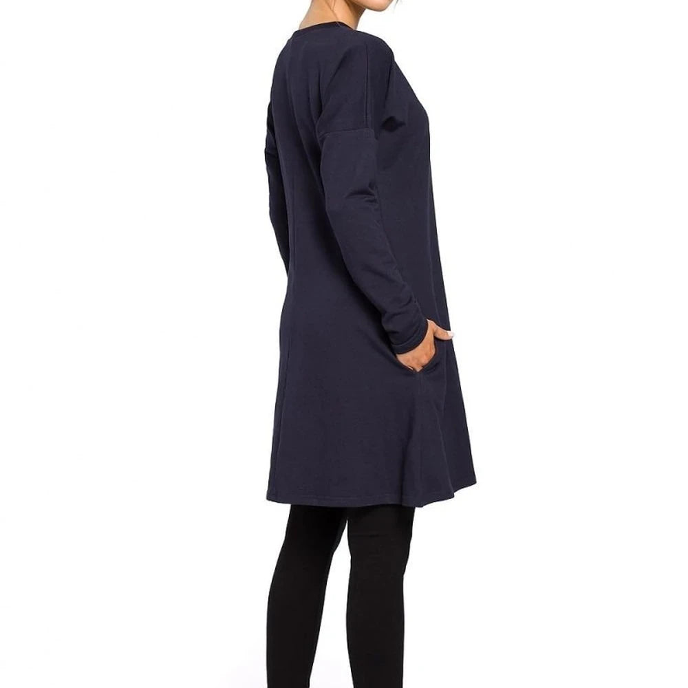 Cozy Cotton Blend Tunic with Long Sleeves