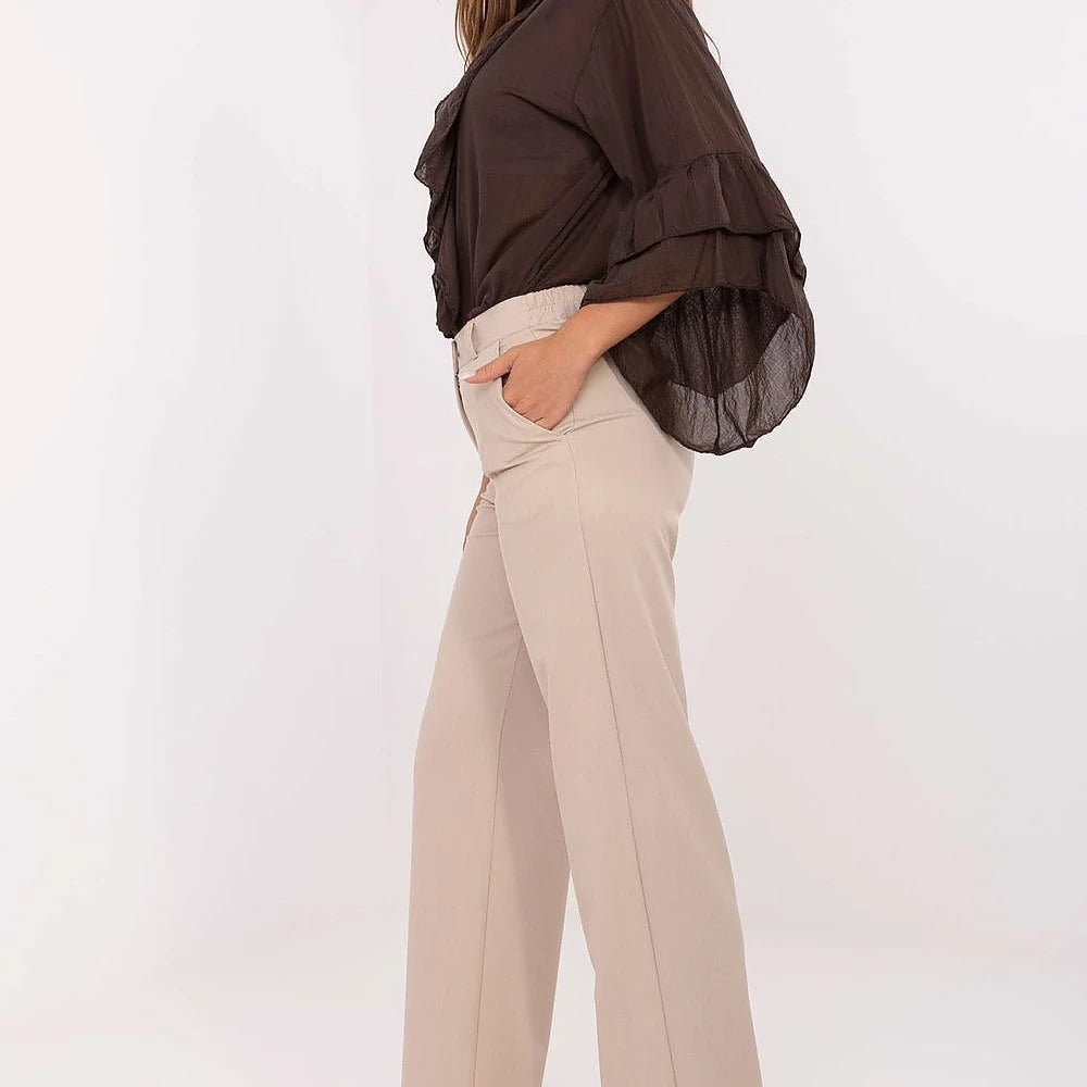 Women's High-Waisted Wide-Leg Trousers