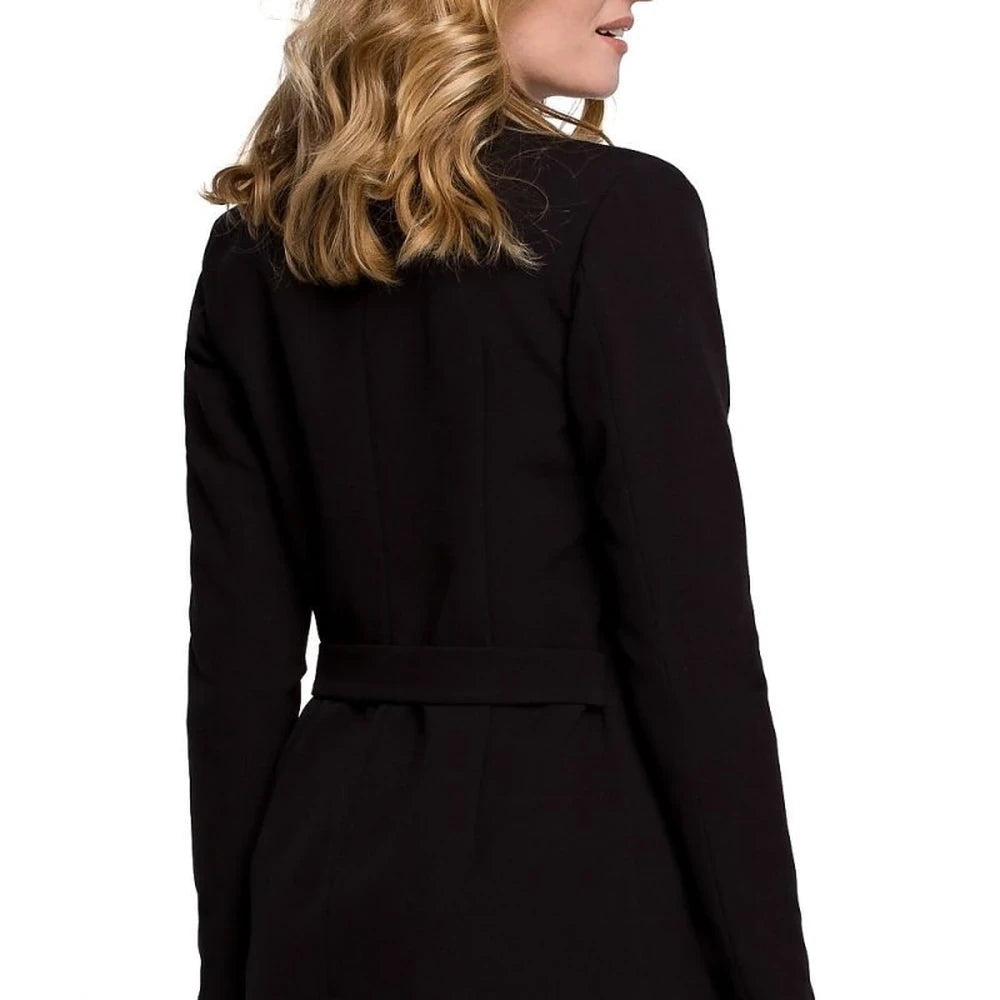 Pleated Waist Jacket with Binding