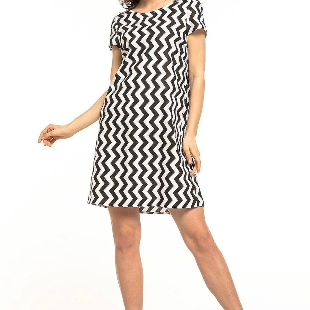 Cotton Mini Dress with Ruffles