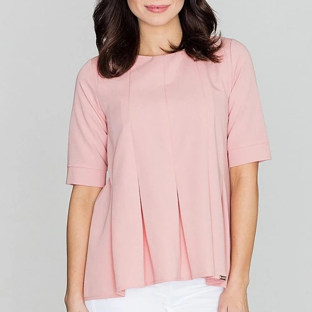 Elegant Blouse with Short Sleeves