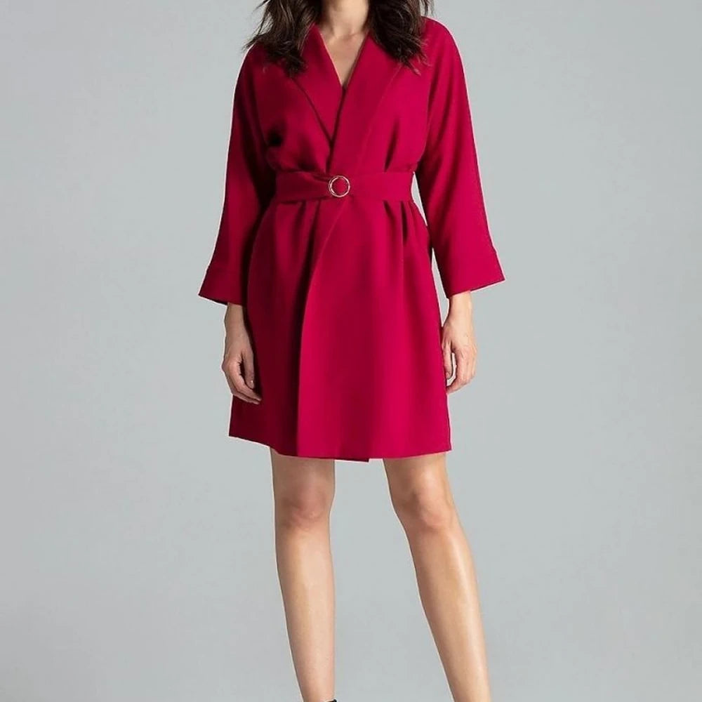 Polyester Lapel Dress-Jacket