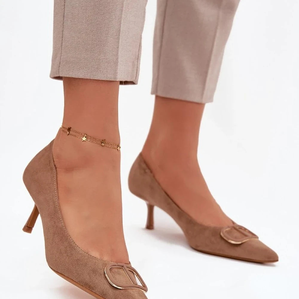 Women's Eco Suede Pointed Toe Heels