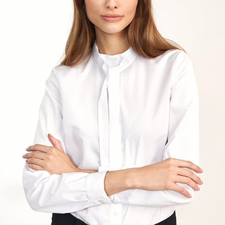 Long Sleeve Cotton Blend Shirt