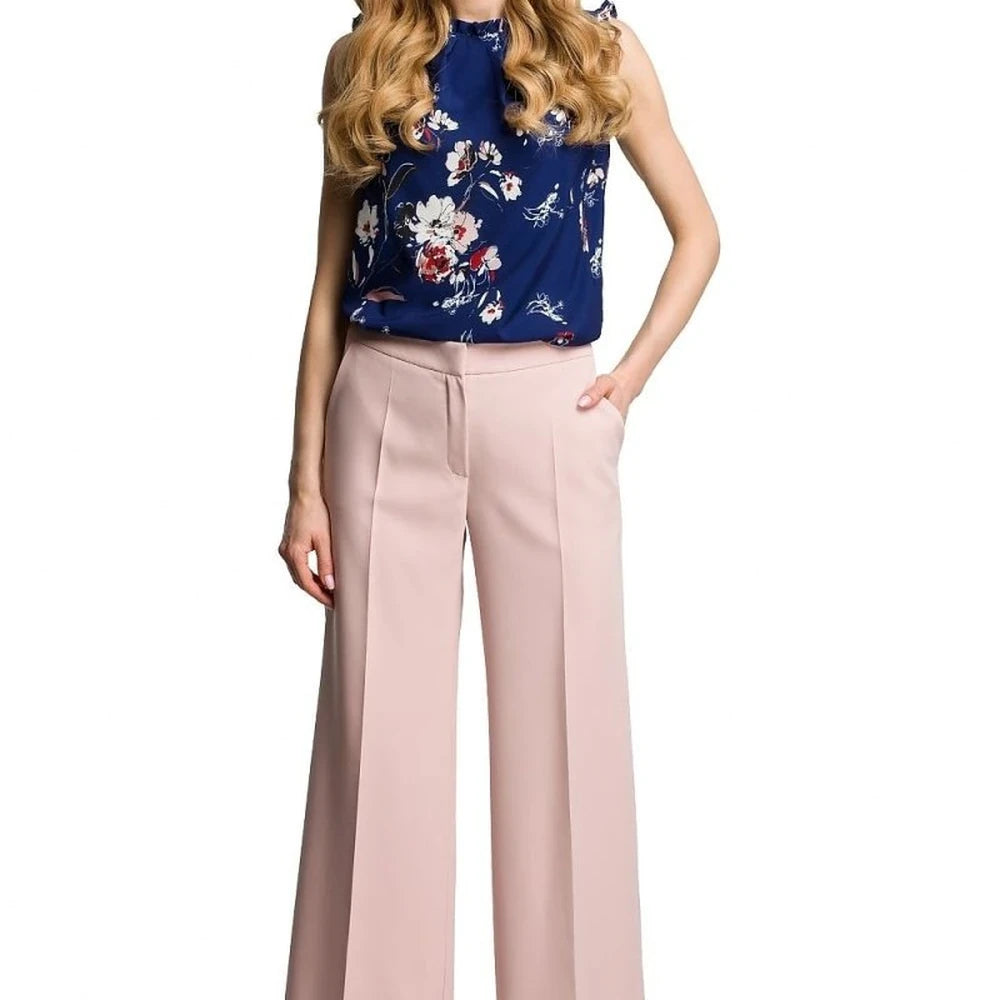 Women's Wide Leg Trousers with Pockets