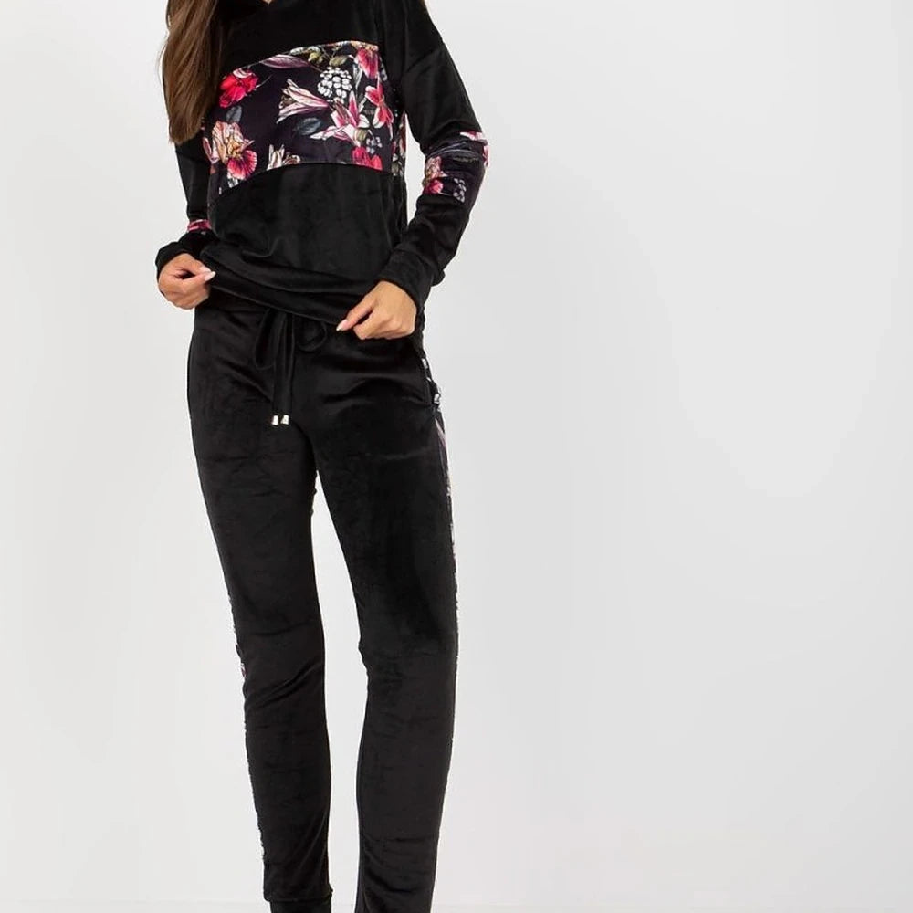 Velour Sweatshirt & Pant Set